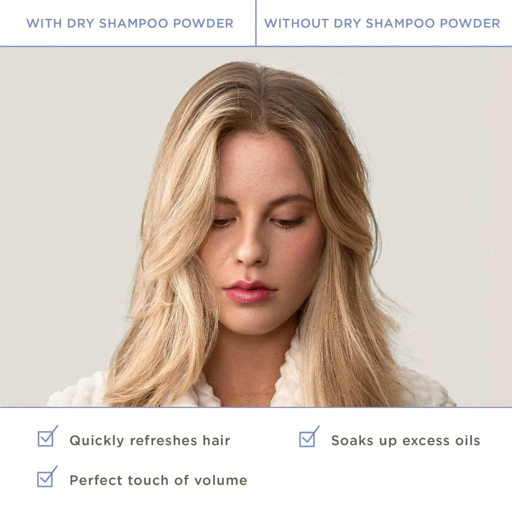 Hairitage top-cap applicator detail showing controlled powder release
