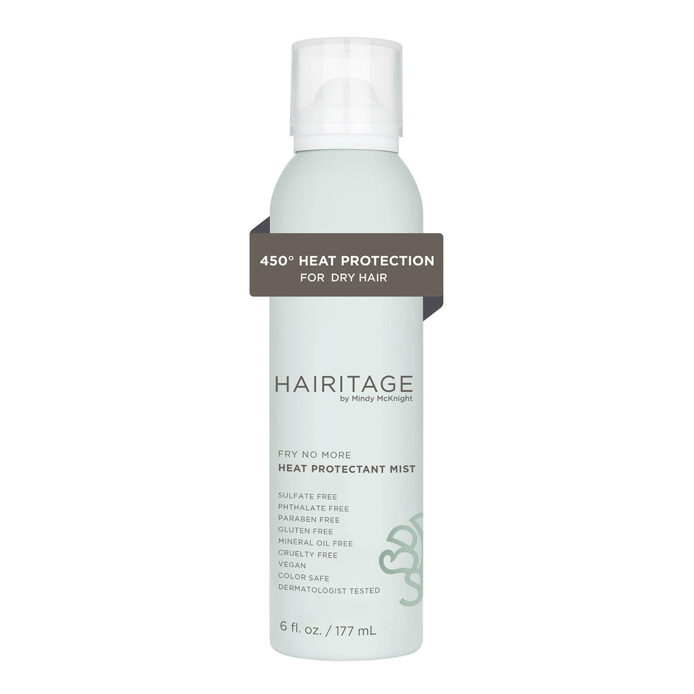 Hairitage front packaging 5 oz bottle showing product label and size benefits