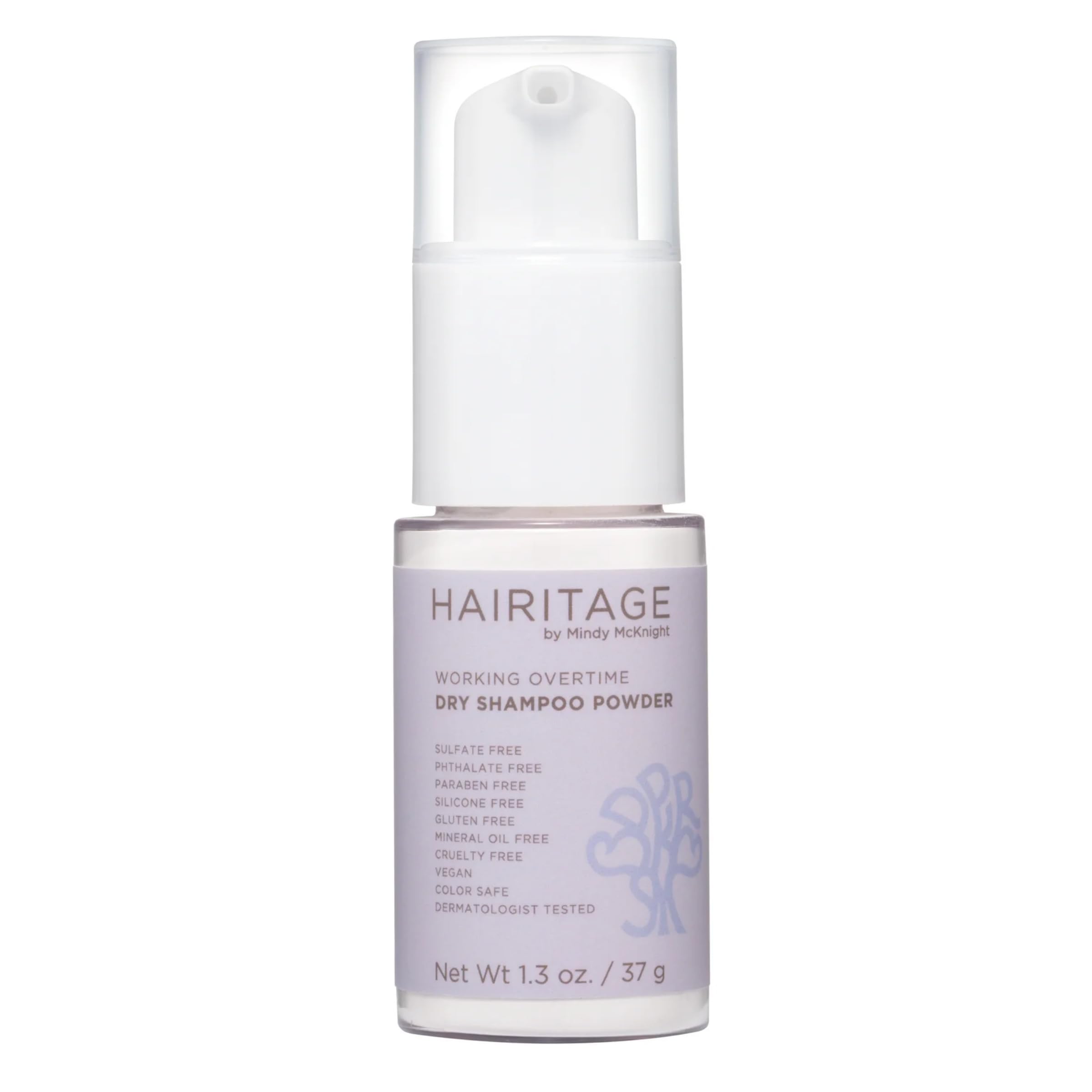 Hairitage front jar image showing packaging and travel convenience