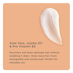 Hairitage conditioner texture on palm demonstrating smooth slip for easier detangling