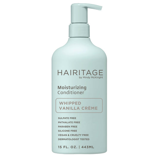 Hairitage front bottle showing label and fragrance for clear choice