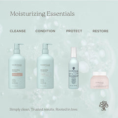 Hairitage bottle in shower showing everyday use and easy rinsing benefit