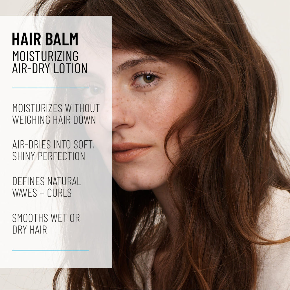 Hairstory Hair Balm open jar texture close-up, shows creamy moisture for easy application