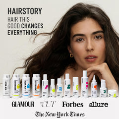 Hairstory before-and-after color-treated hair showing preserved vibrancy