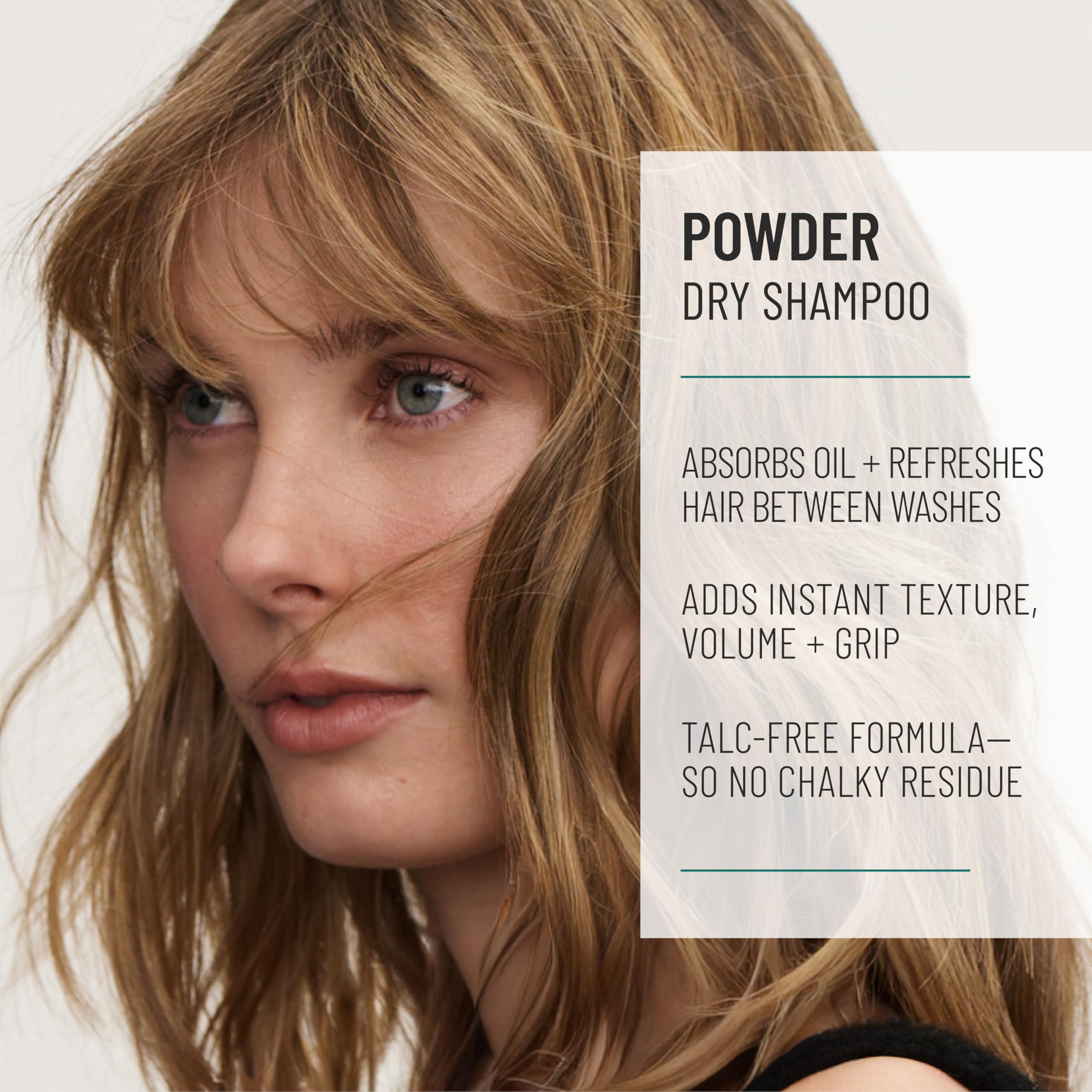 Hairstory Powder close-up of pump delivering non-aerosol product benefit