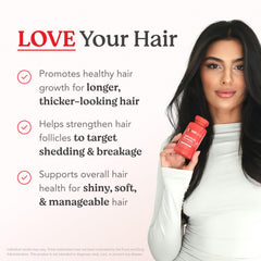 HAIRtamin capsule texture close-up showing smooth vegan capsule design