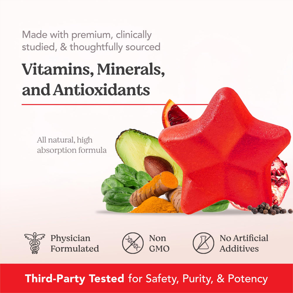 HAIRtamin open jar with gummies showing amount and freshness