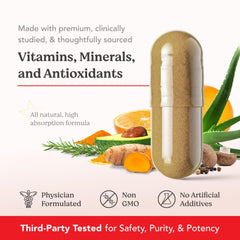 HAIRtamin capsules beside ingredient list illustrating nutrient-rich formula