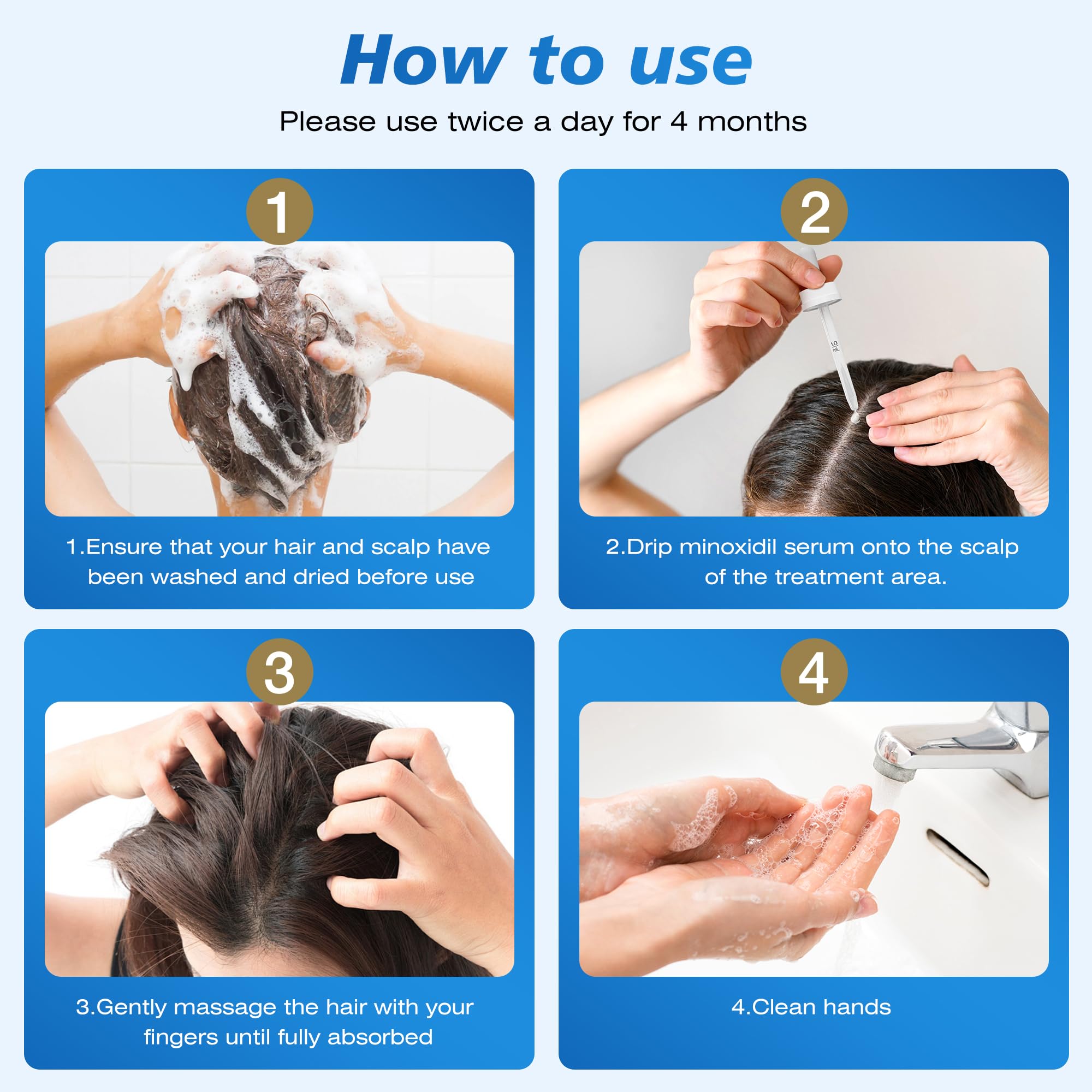 HairVibe product label close-up listing 5% minoxidil and biotin benefit