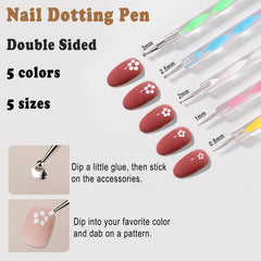 HAIY dotting tools lined by size for consistent dot patterns and quick selection