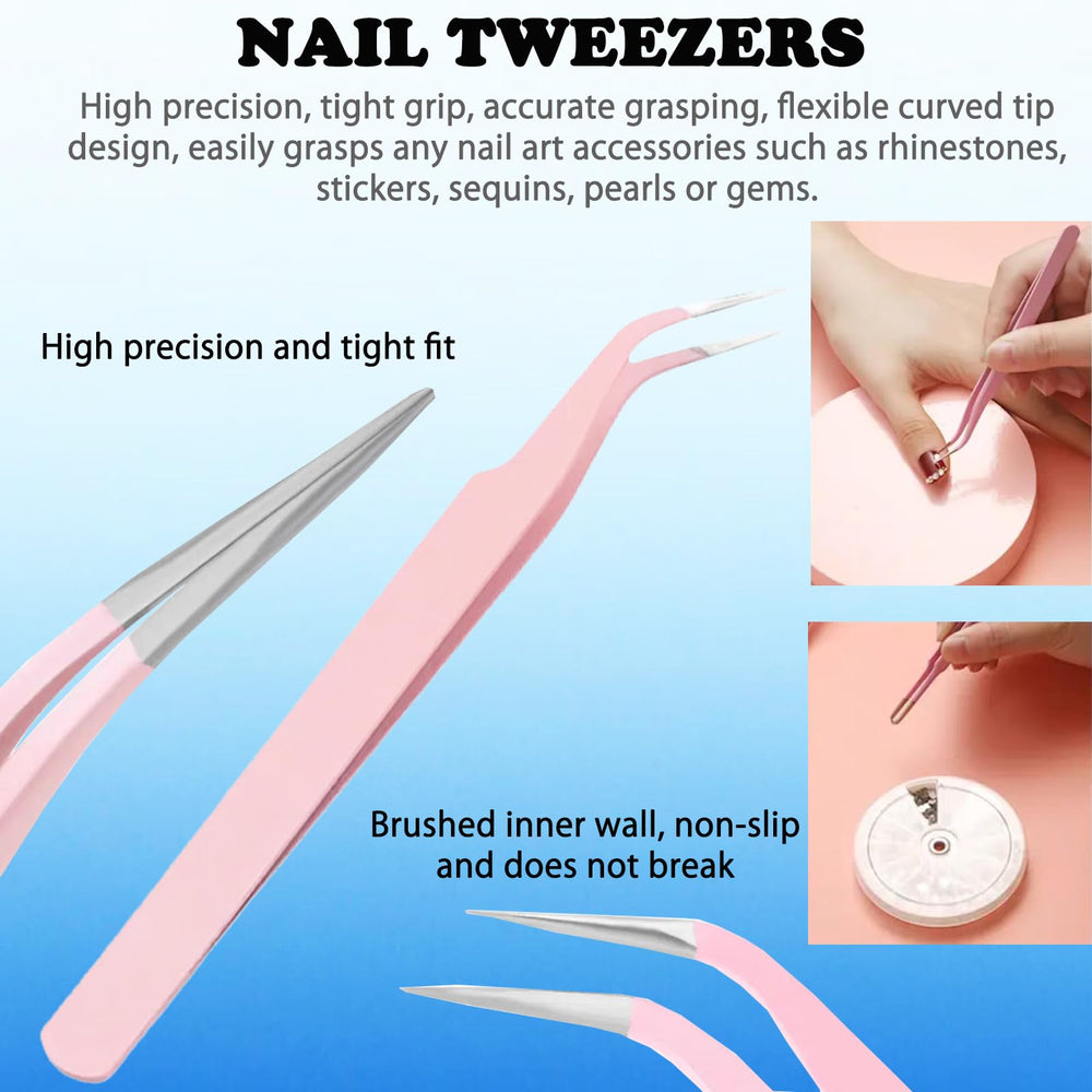HAIY striping tape and tweezers ready to use for crisp lines and precise placement