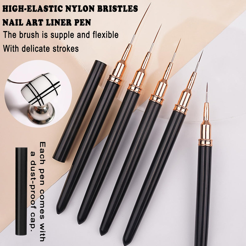 HAIY UV gel brushes grouped to show varied sizes for smooth application