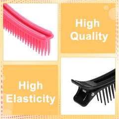 HAKFOO clips in use during coloring to keep hair sections steady