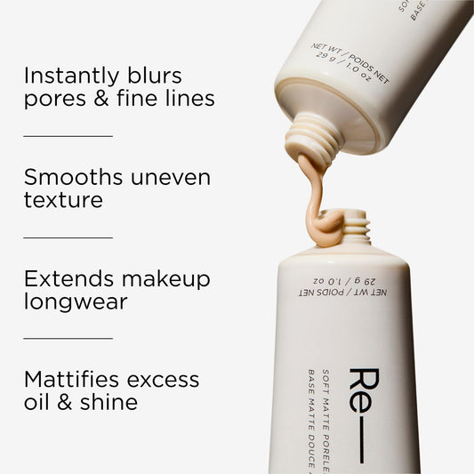HALEYS primer texture close-up highlighting airy matte finish and lightweight feel