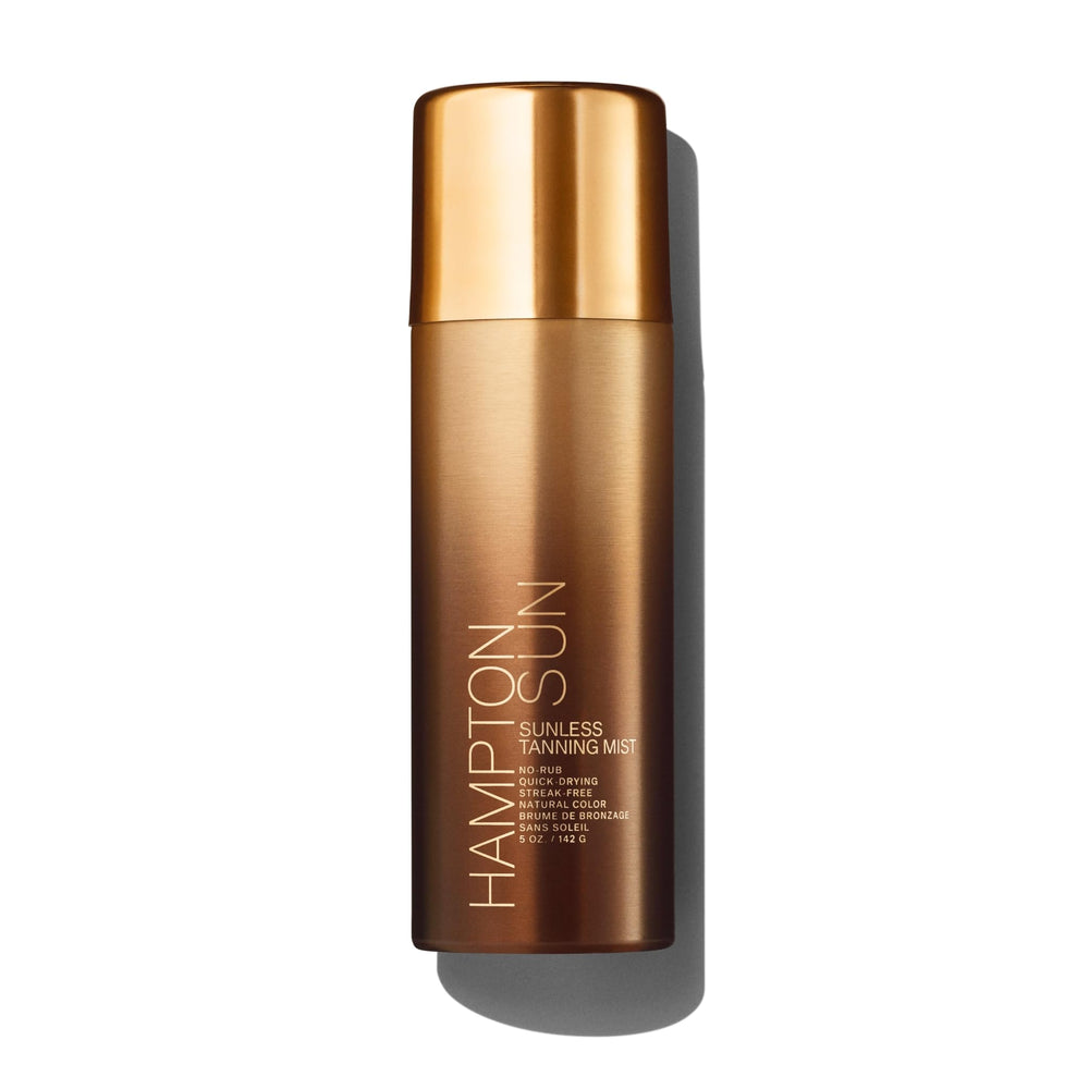 Hampton Sun front bottle showing clear mist packaging and fast-dry benefit
