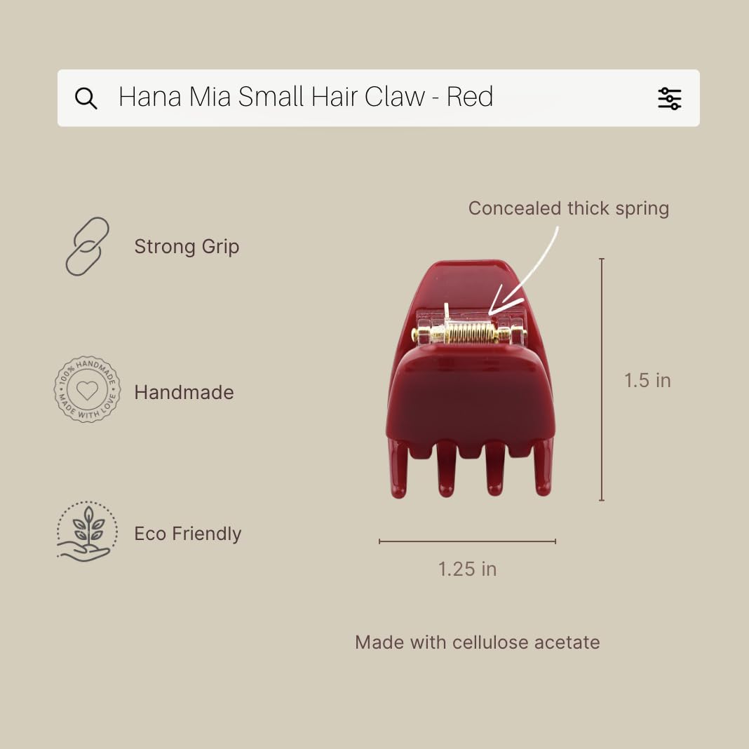 Hana Mia close-up of acetate texture highlighting smooth, snag-free surface
