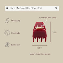 Hana Mia close-up of acetate texture highlighting smooth, snag-free surface