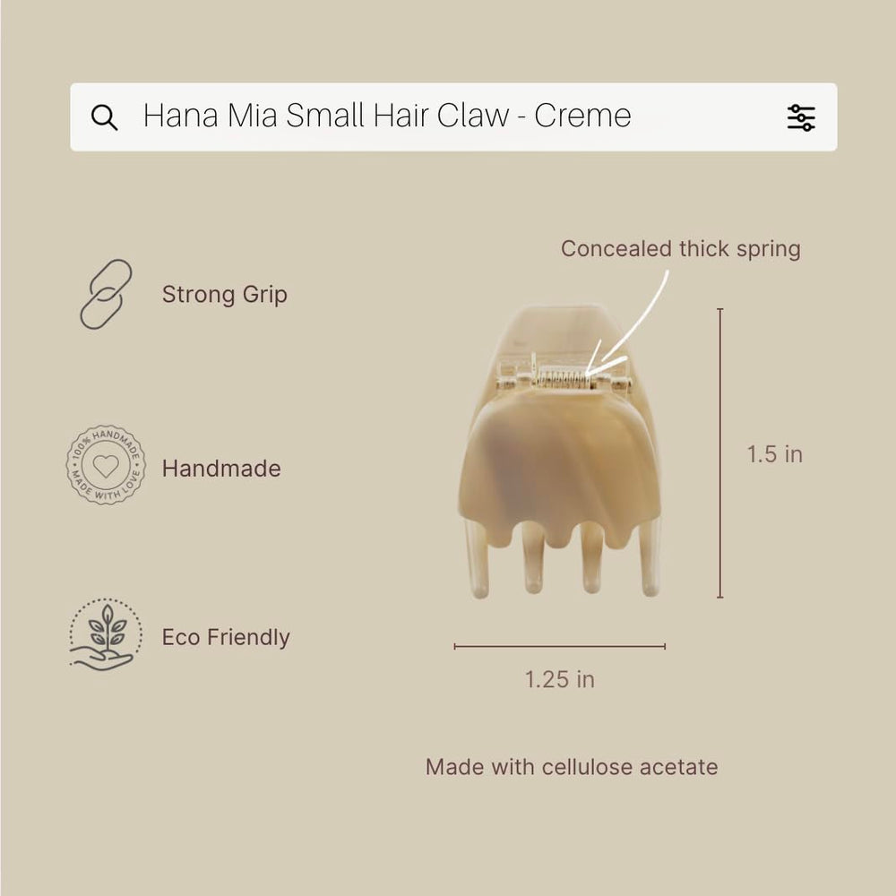 Hana Mia close-up of snag-free teeth offering smooth grip and hair protection benefit