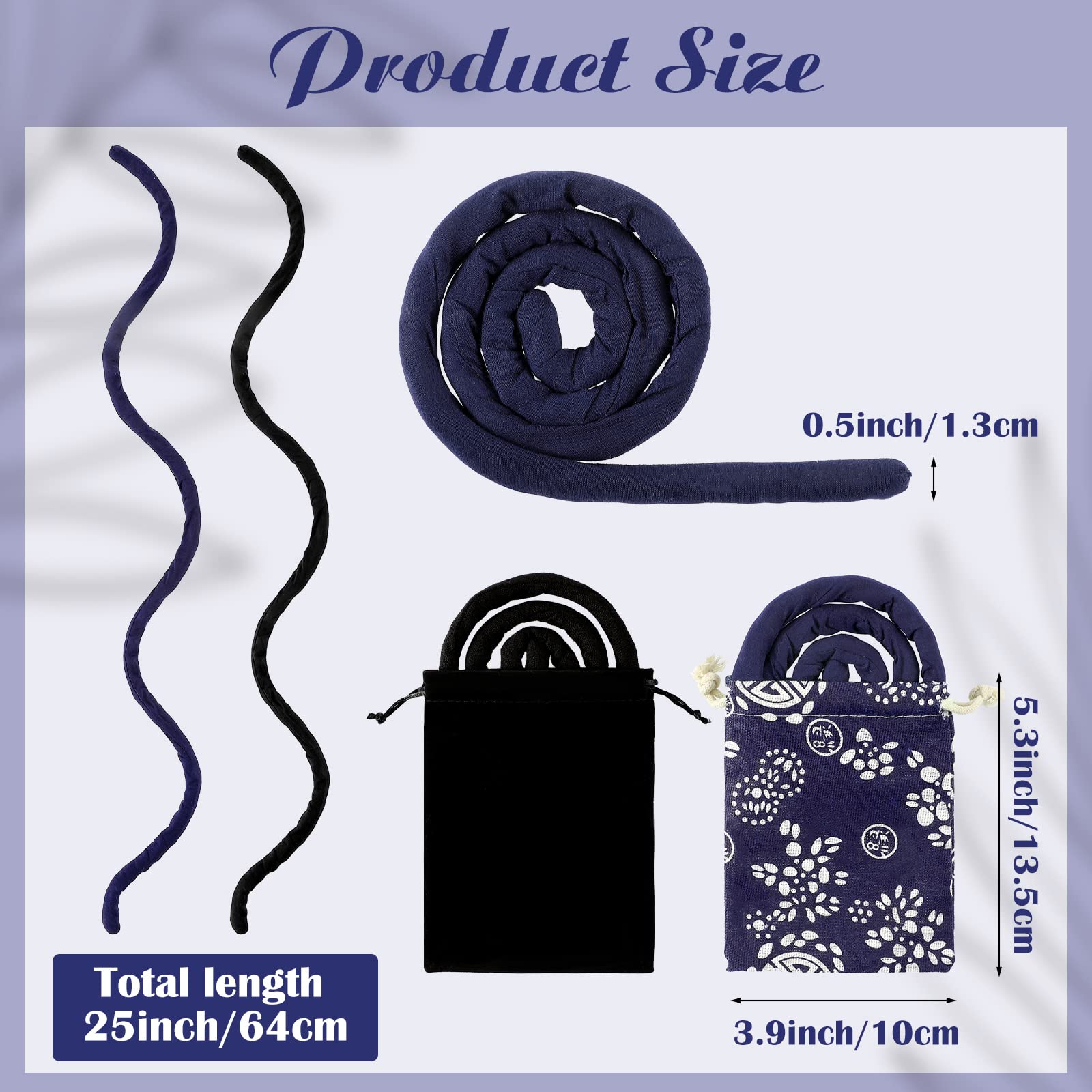 Hanaive cloth-wrapped spiral close-up highlighting soft texture and hair-friendly finish