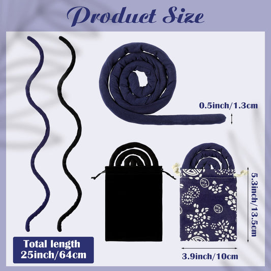 Hanaive cloth-wrapped spiral close-up highlighting soft texture and hair-friendly finish