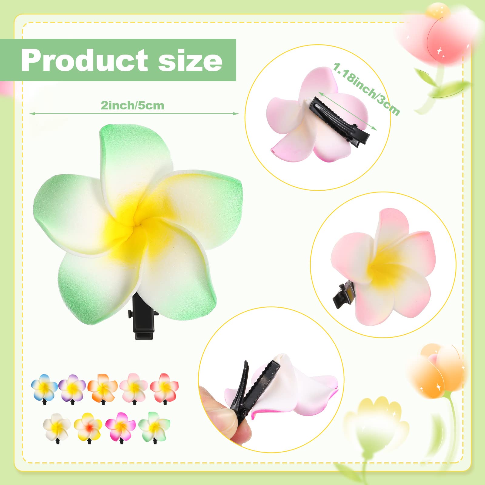 Hanaive close-up showing realistic plumeria petals and texture, durable look