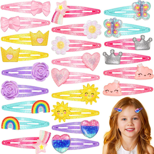 Hanaive front packaging showing 24 colorful clips and patterns for easy selection