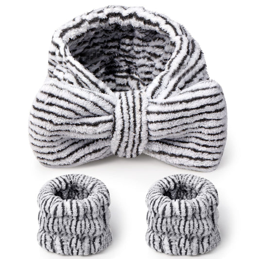 Hanaive headband front view showing light stripes and comfortable fit benefit