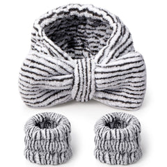 Hanaive headband front view showing light stripes and comfortable fit benefit