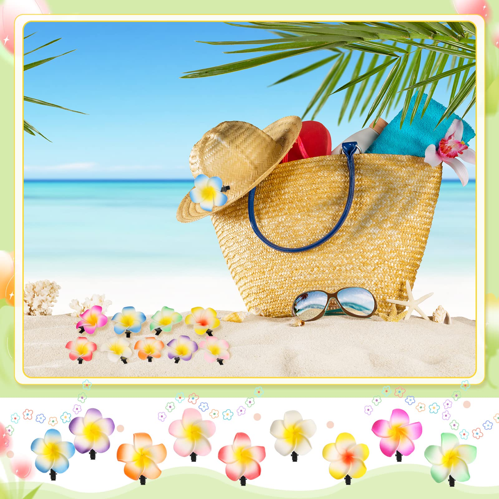 Hanaive on model wearing clip in beach hairstyle, instant tropical vibe