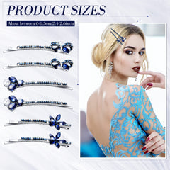 Hanaive close-up of navy rhinestones highlighting sparkle and secure setting