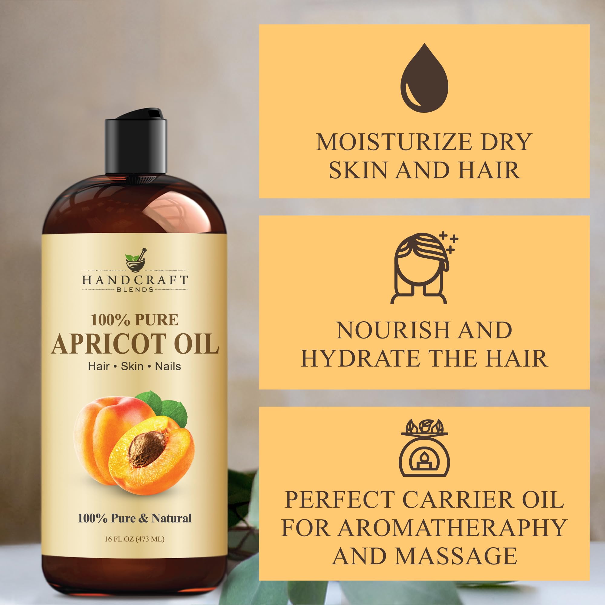 Handcraft Blends oil pouring from bottle illustrating smooth flow and controlled application benefit