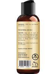 Handcraft Blends label detail showing cold‑pressed and hexane‑free benefits