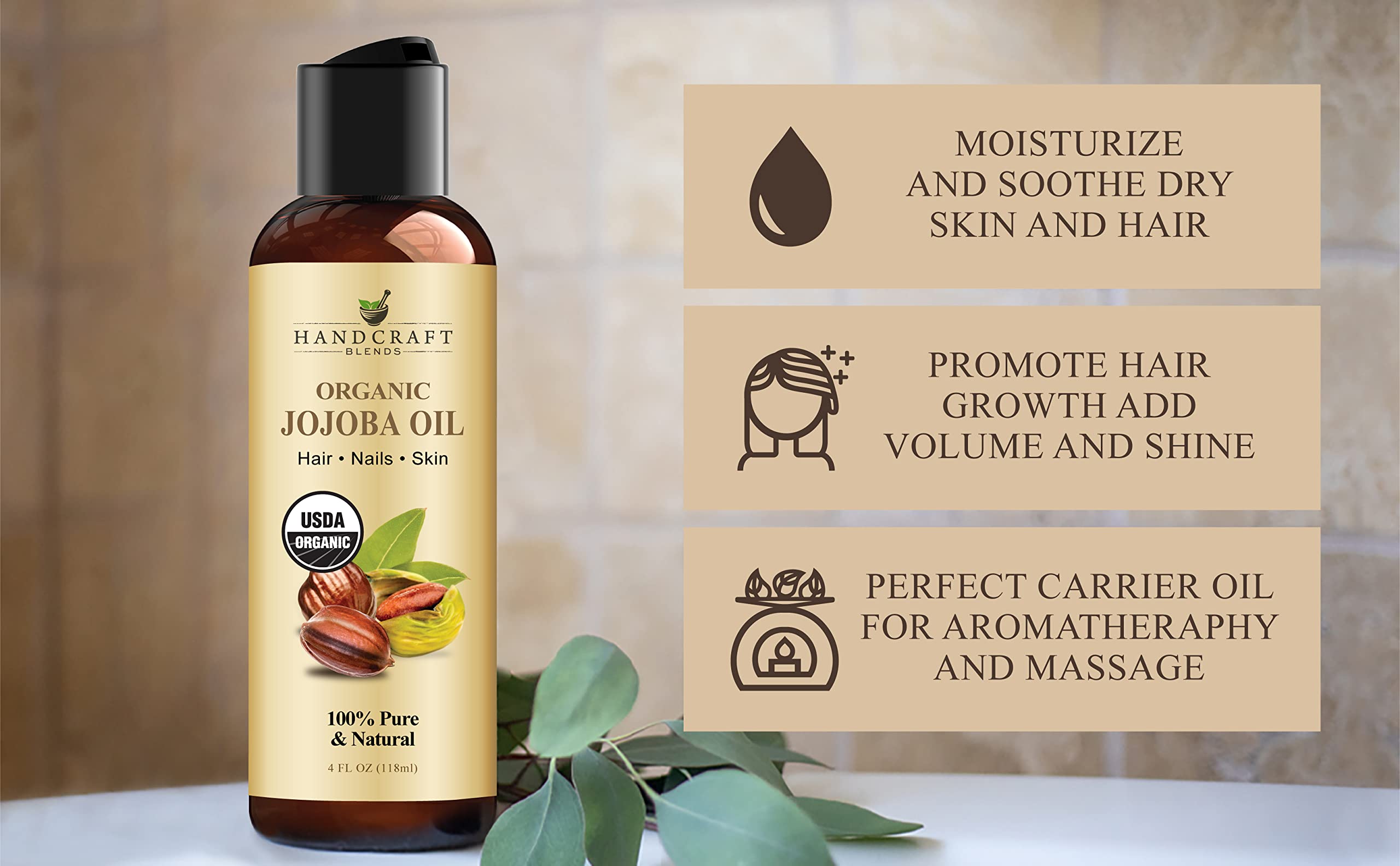 Handcraft Blends application on hands demonstrating moisturization and softening benefit