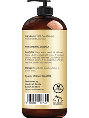 Handcraft Blends oil texture on palm showing lightweight absorption benefit