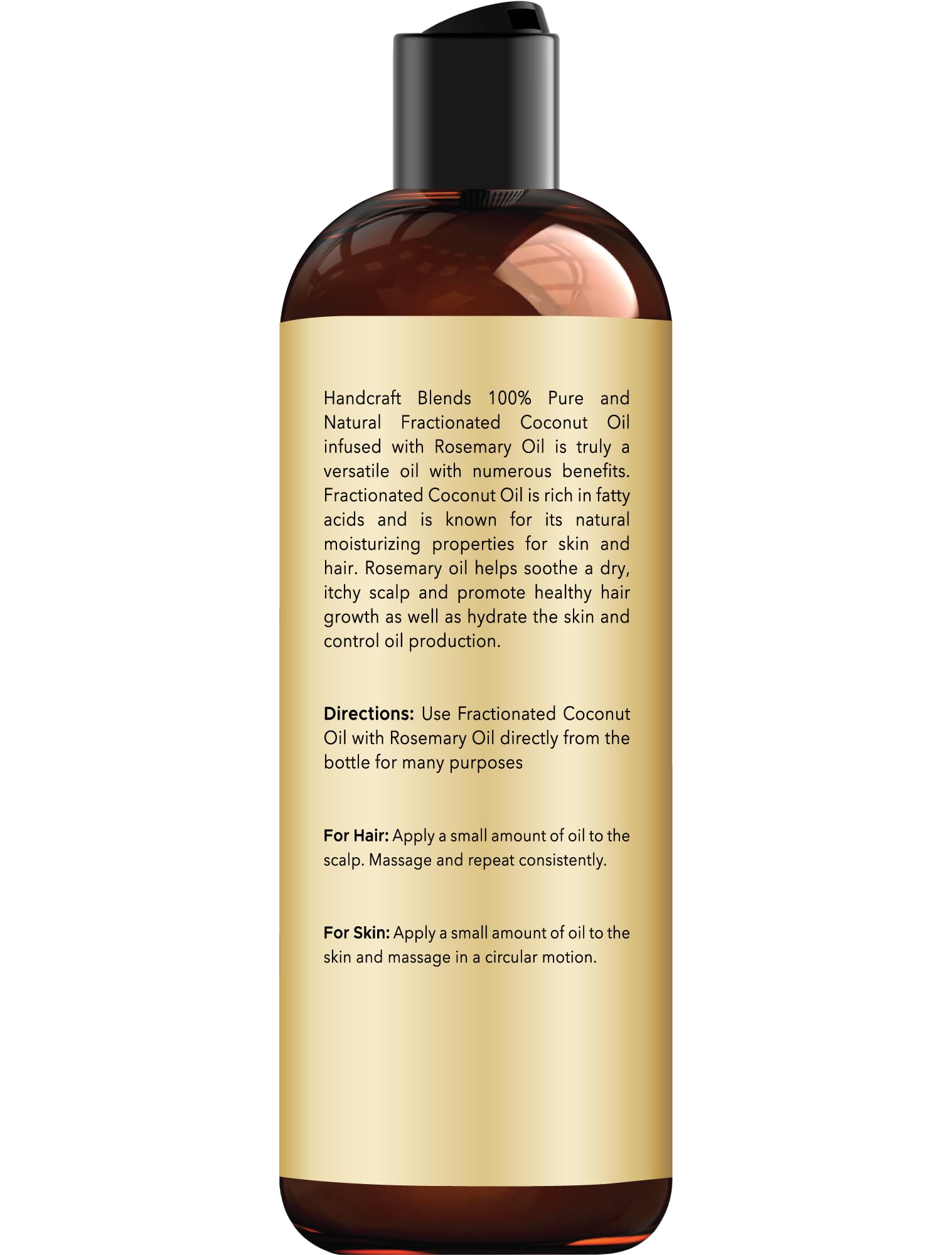 Handcraft Blends oil pouring into a palm demonstrating quick absorption benefit