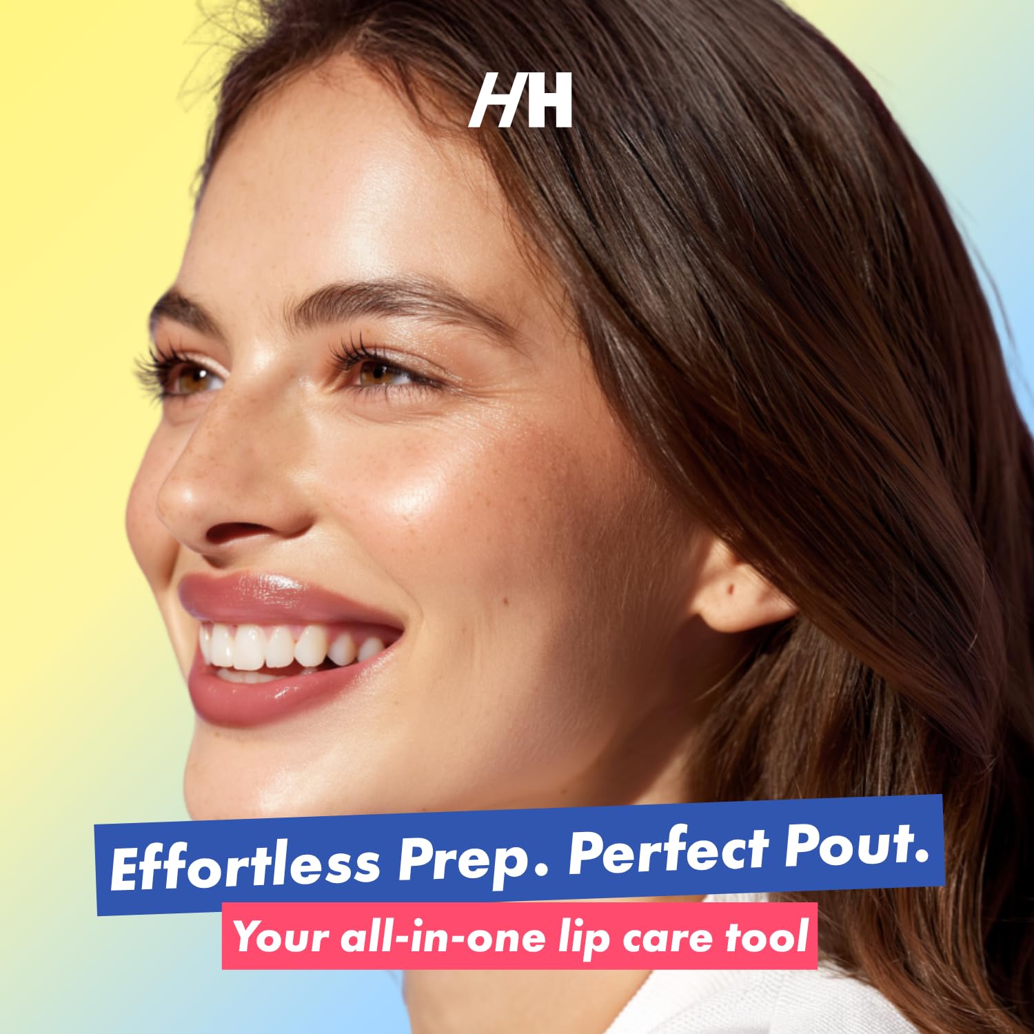 Handmade Heroes spatula edge used to apply lip butter for precise, hygienic application