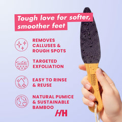 Handmade Heroes close-up of textured exfoliating surface improving smoothness