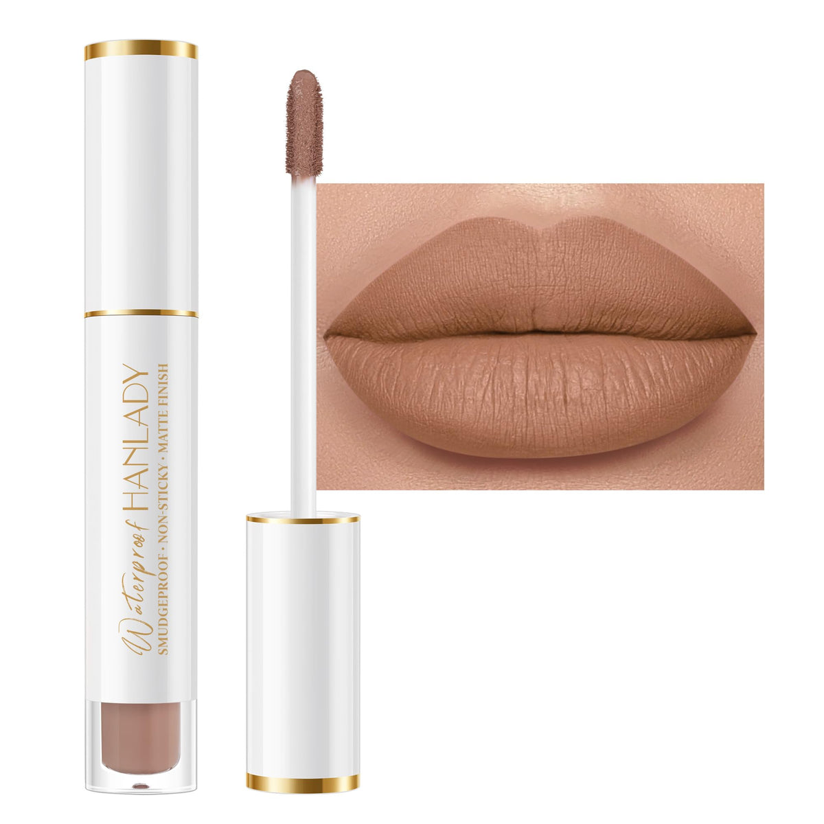 HANLADY front packaging shows color and shade name, clear product identification and appeal