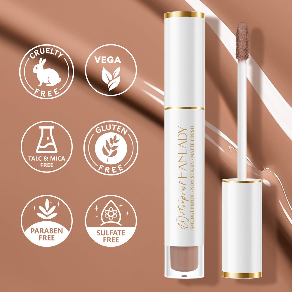 HANLADY texture swipe on arm showing true shade and even coverage for shade matching