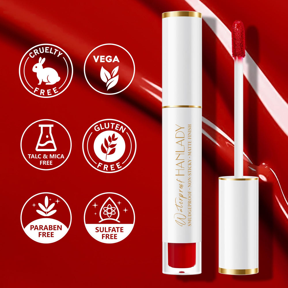 HANLADY product label and ingredients view showing vegan cruelty-free benefit