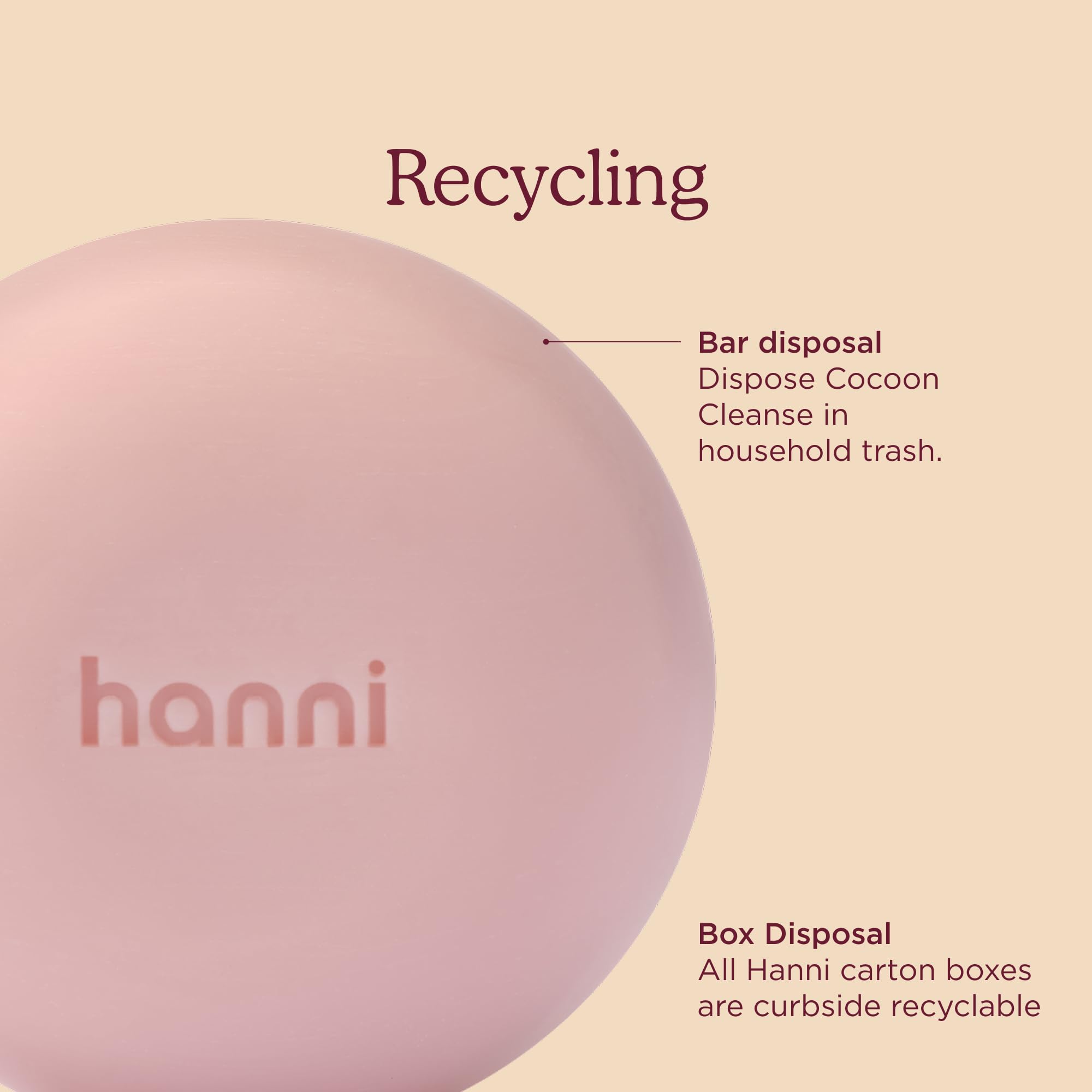HANNI in a bathroom lifestyle scene promoting calming ritual