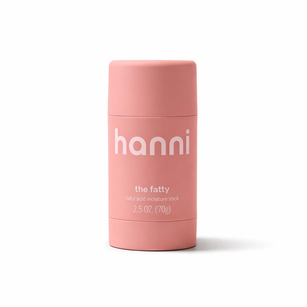 HANNI fatty stick front view showing compact travel-friendly moisturizer