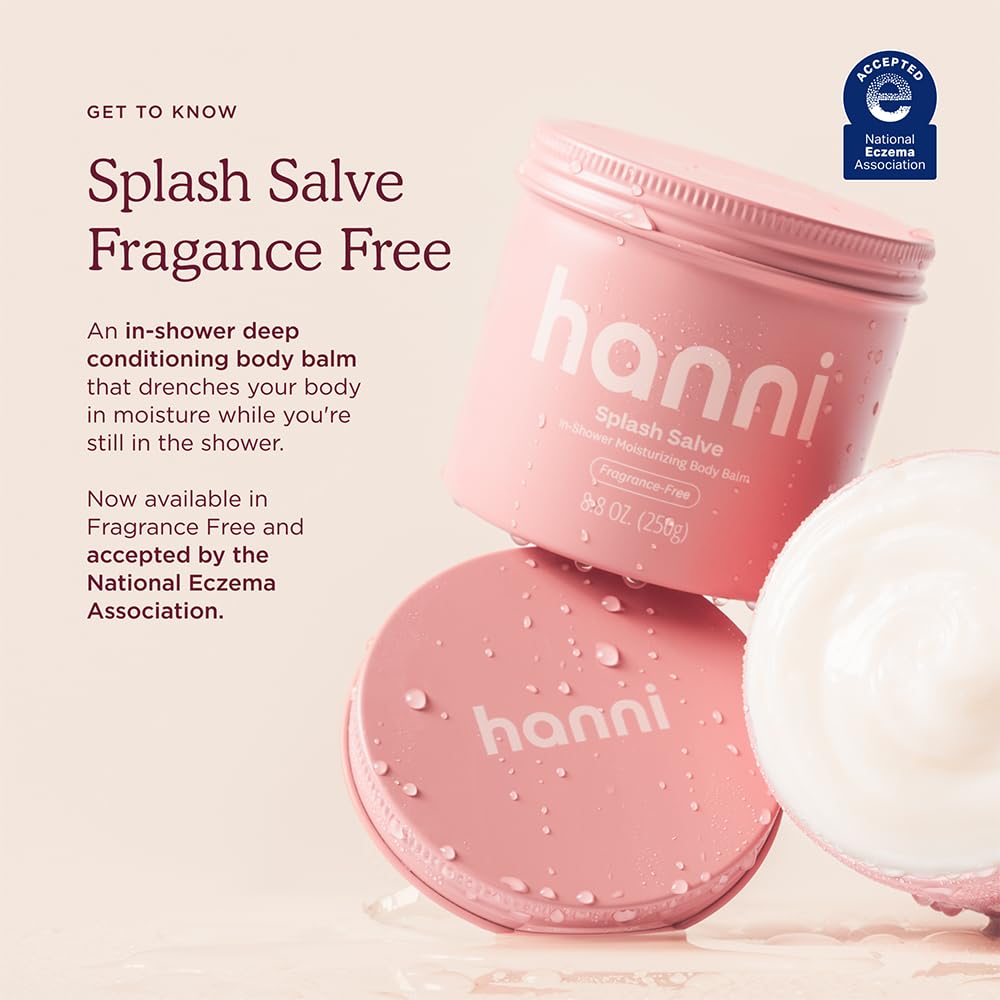 HANNI close-up texture of solid salve melting, showing smooth spreadability