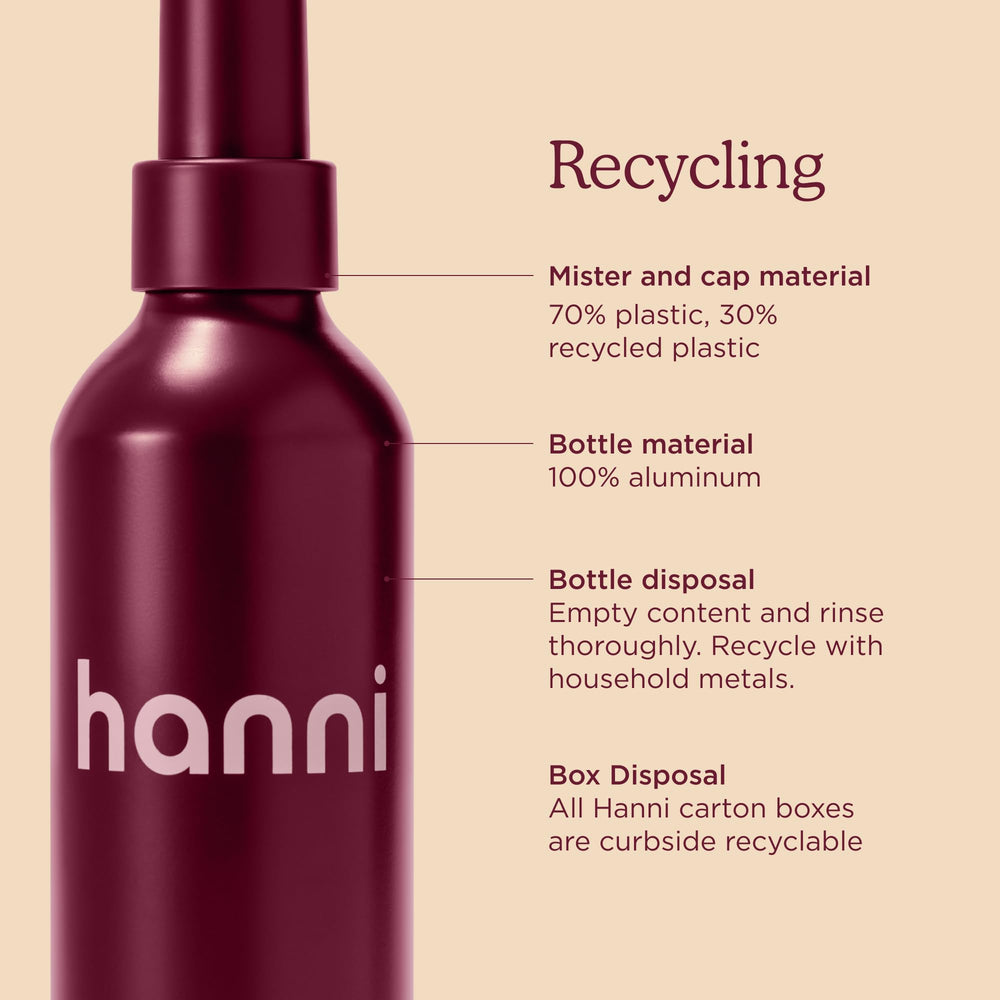 HANNI in a travel pouch conveying portability and on-the-go refreshment