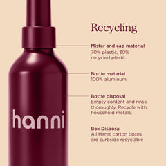 HANNI in a travel pouch conveying portability and on-the-go refreshment