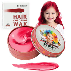 Hansuby red wax tub front view showing product branding and bright red shade benefit