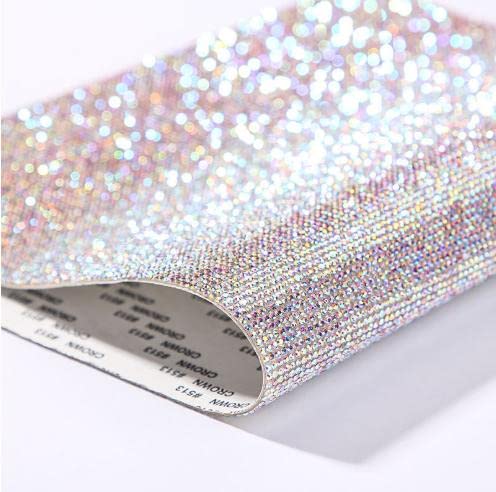 HANWER close-up of rhinestone texture highlighting fine 2mm gems and reflective sparkle