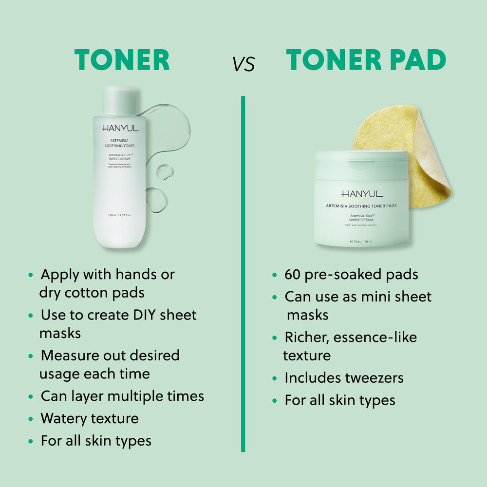 HANYUL toner on bathroom shelf in lifestyle scene showing routine-friendly benefit