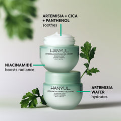 Hanyul gel texture close-up displaying lightweight hydration benefit