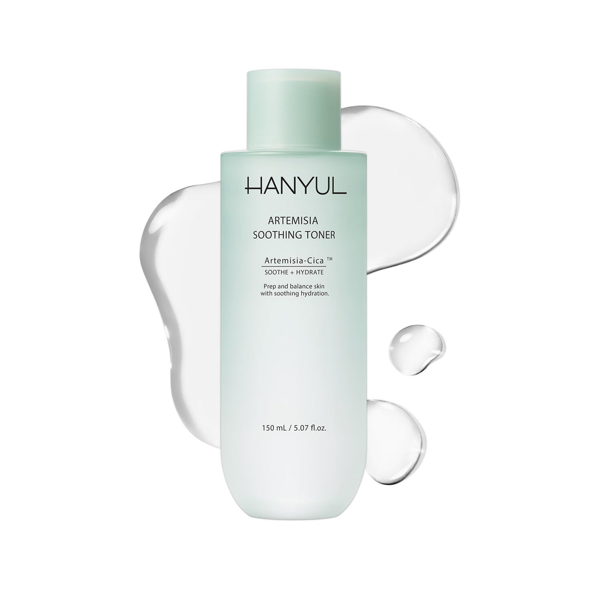 HANYUL front bottle view showing clean packaging and hydration benefit